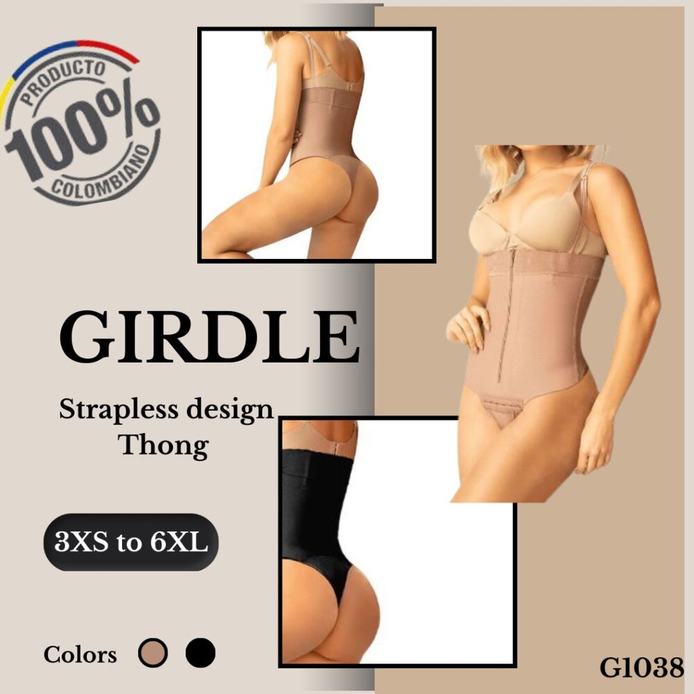 Colombian Girdles Strapless design Thong